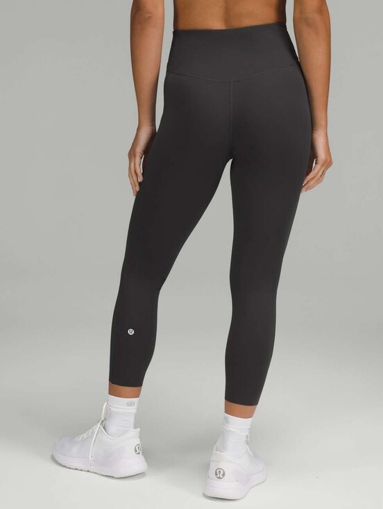 lululemon athletica Pants - Lululemon Base Pace High Rise 23" Cropped Leggings Size 6 Graphite Grey Nulux